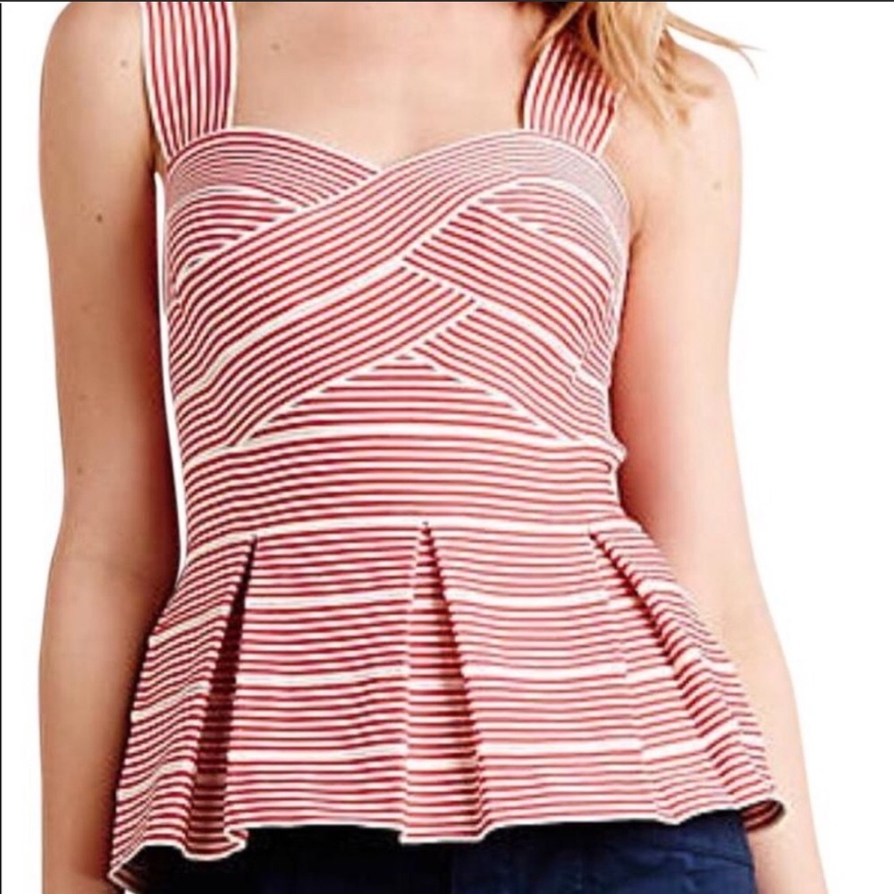 Anthropologie HD in Paris Bandage Top Striped